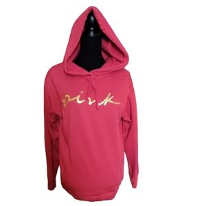 LAST CHANCE!!! Pink by Victoria's Secret dark pink hoodie. Small